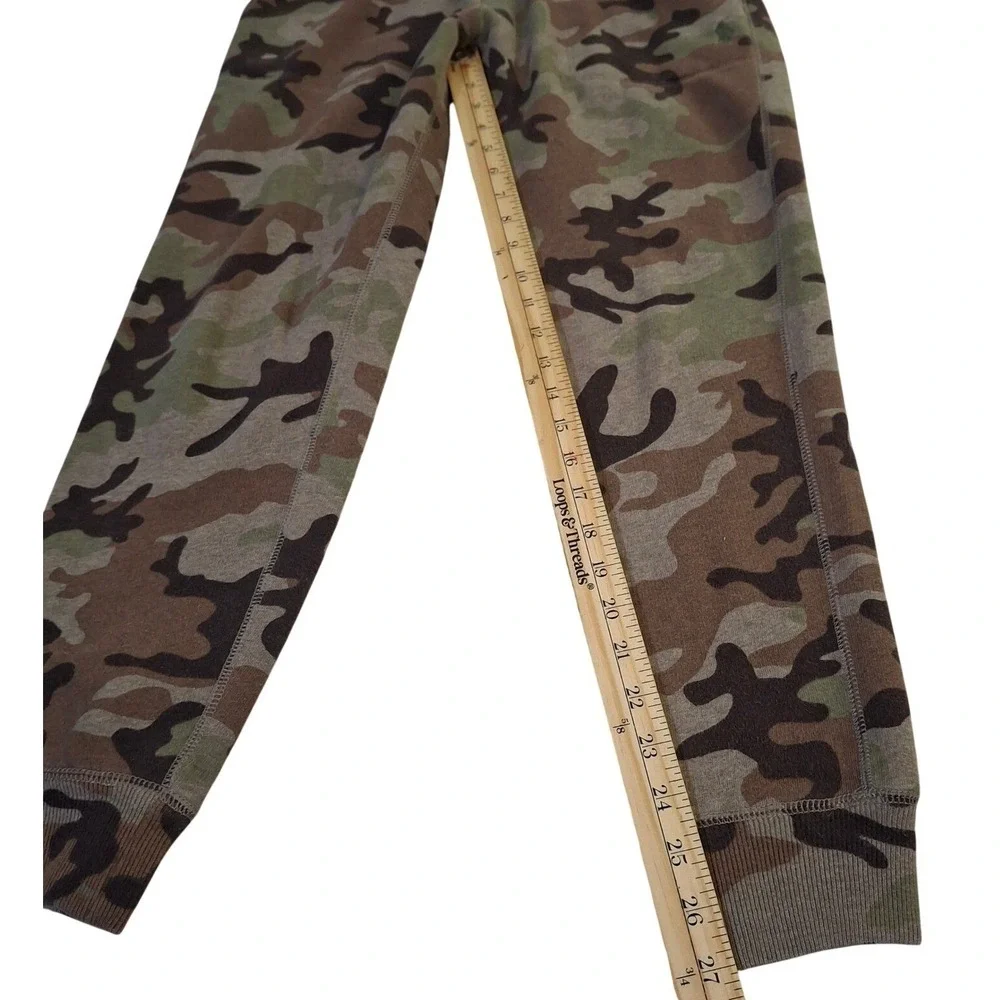 Polo Ralph Lauren Mens Camo Fleece Joggers Small Slim Fit Sweatpants Green Brown
